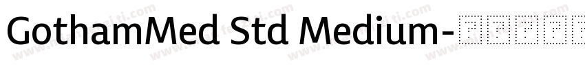 GothamMed Std Medium字体转换